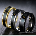 Anillo personalizado moda anillo de medición de temperatura corporal inteligente situación temperatura pareja anillo de acero de titanio